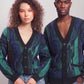 Carlo Colucci Oversize Strick Cardigan - 3D Knit