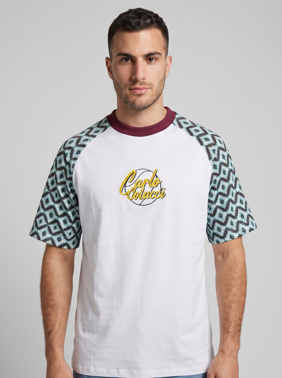 Carlo Colucci T-Shirt - Muster/Print