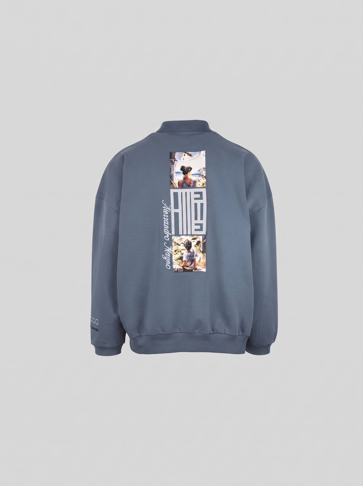 Alessandro Magno FASHION POLO LONGSLEEVE BLUE MIRAGE