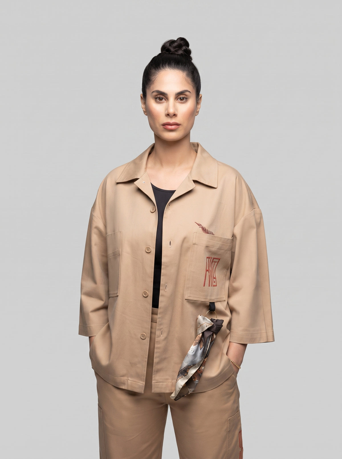 Alessandro Magno FASHION SHIRT OLIVENITE