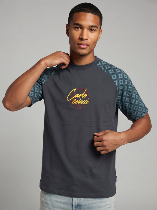 Carlo Colucci T-Shirt - Muster/Print