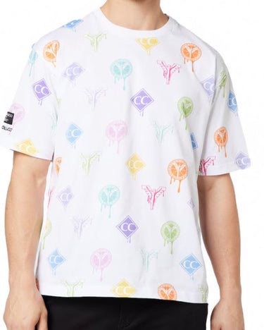 Carlo Culucci T-Shirt Weiss mit muster