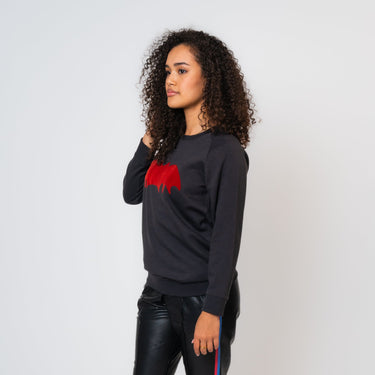 Zoe Karssen - Loose Fit Sweat Bat in Moonless Night