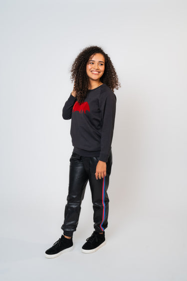 Zoe Karssen - Loose Fit Sweat Bat in Moonless Night