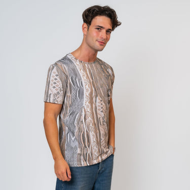Carlo Colucci - T-Shirt mit Knitprint