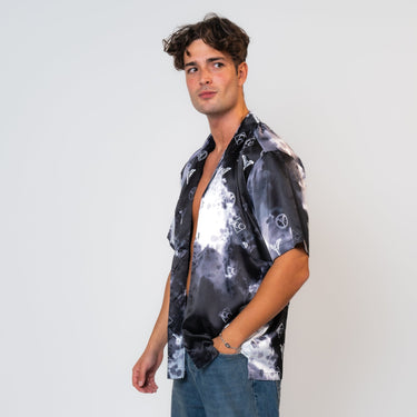 Carlo Colucci - Hemd mit Logo Muster