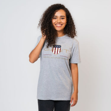Gant - T-Shirt mit Archive Shield Logo Unisex