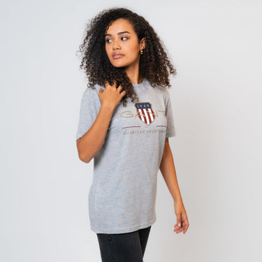 Gant - T-Shirt mit Archive Shield Logo Unisex