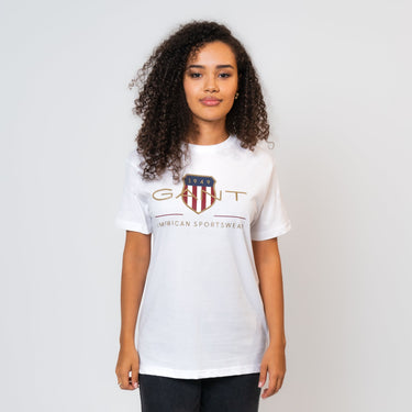 Gant - T-Shirt mit Archive Shield Logo Unisex