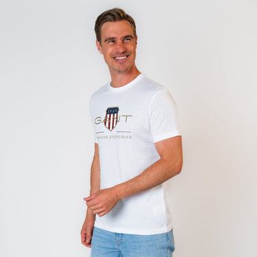 Gant - T-Shirt mit Archive Shield Logo Unisex