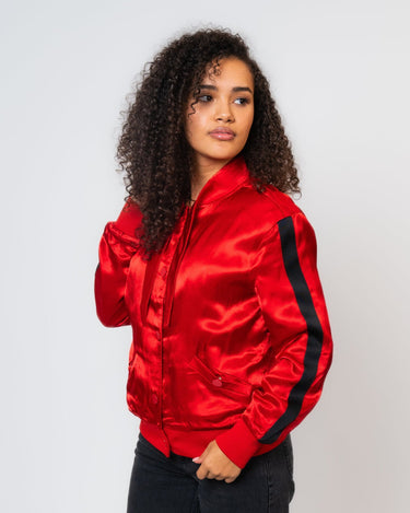 Die Satinjacke von Zoe Karssen_rot
