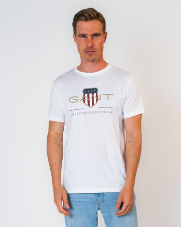 Gant - T-Shirt mit Archive Shield Logo Unisex