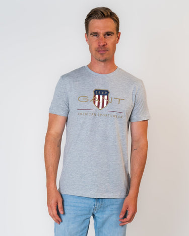 Gant - T-Shirt mit Archive Shield Logo Unisex