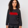 Zoe Karssen - Loose Fit Sweat Bat in Moonless Night
