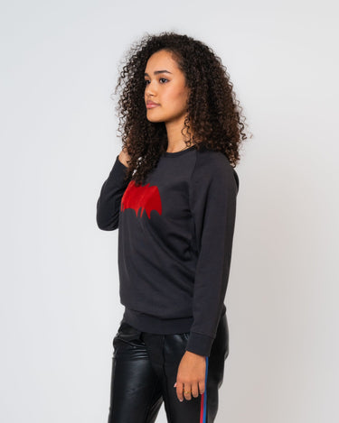 Zoe Karssen - Loose Fit Sweat Bat in Moonless Night