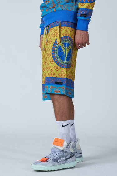 Sweatshorts mit Barock-Print - Brands Club