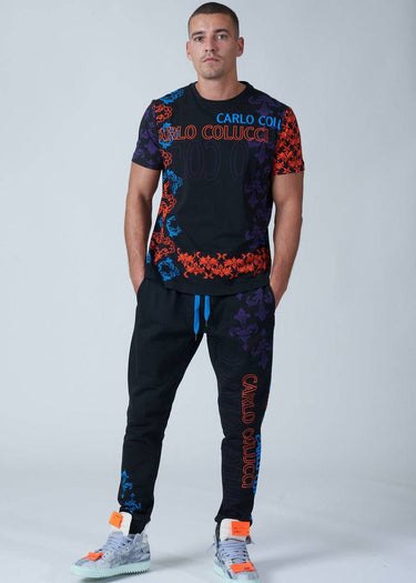 T-Shirt Print Barock Black - Brands Club