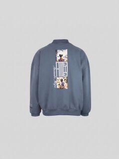 Alessandro Magno FASHION POLO LONGSLEEVE BLUE MIRAGE