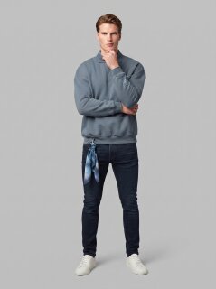 Alessandro Magno FASHION POLO LONGSLEEVE BLUE MIRAGE