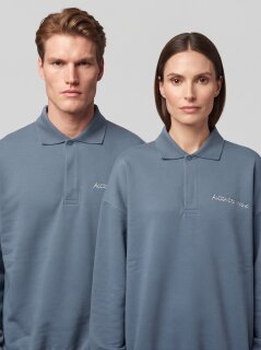 Alessandro Magno FASHION POLO LONGSLEEVE BLUE MIRAGE