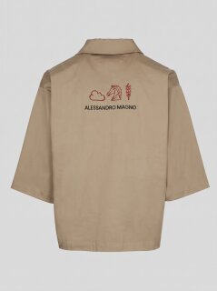 Alessandro Magno FASHION SHIRT OLIVENITE