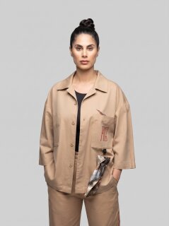 Alessandro Magno FASHION SHIRT OLIVENITE