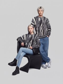 Carlo Colucci Pullover 3D Knit