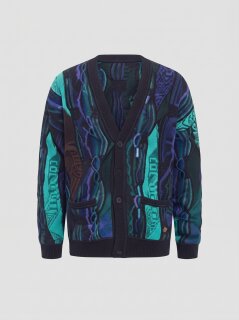 Carlo Colucci Oversize Strick Cardigan - 3D Knit