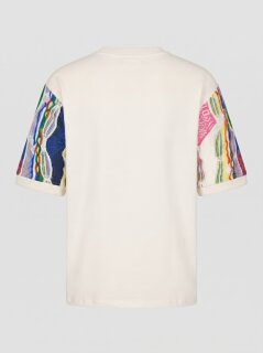 Carlo Colucci Crewneck T-Shirt white multicolor XL