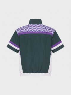 Carlo Colucci Tracksuit T-Shirt - MATCH POINT bottle green - purple - white L