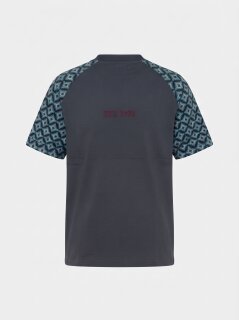 Carlo Colucci T-Shirt navy light blute white XL