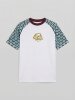 Carlo Colucci T-Shirt white - burgundy - mint green L