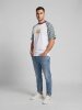 Carlo Colucci T-Shirt white - burgundy - mint green L