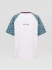 Carlo Colucci T-Shirt white - burgundy - mint green L