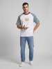 Carlo Colucci T-Shirt white - burgundy - mint green XL