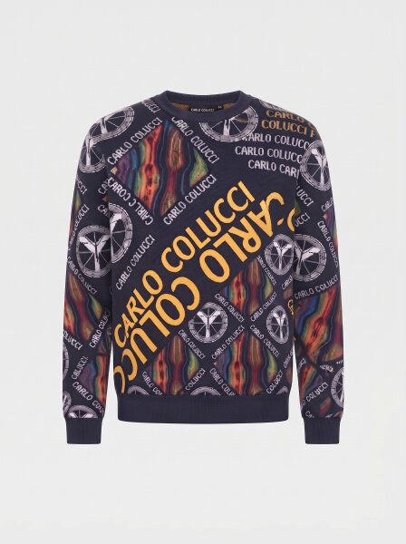 Carlo Colucci Sweatshirt Crewneck black XL