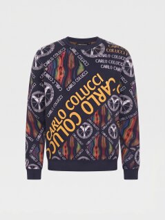 Carlo Colucci Sweatshirt Crewneck black XL