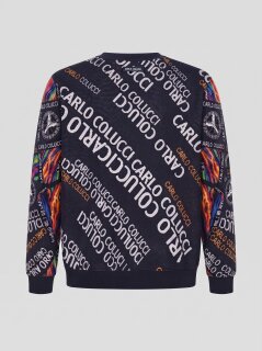 Carlo Colucci Sweatshirt Crewneck black XL