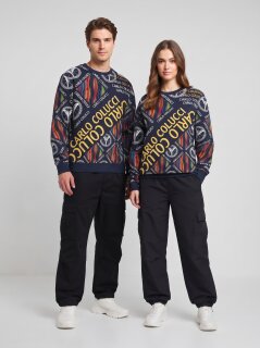 Carlo Colucci Sweatshirt Crewneck black XL