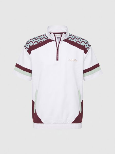 white - burgundy - mint green