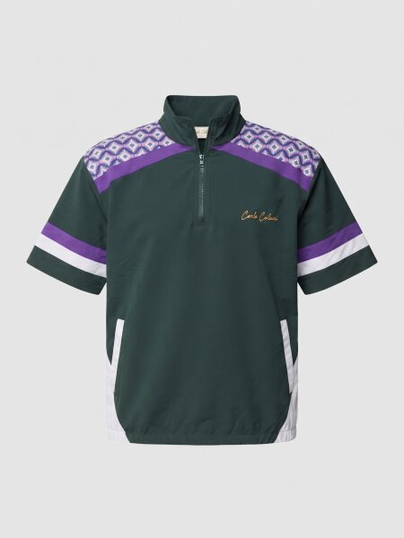 bottle green - purple - white